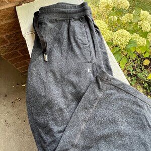 Kyodan Drawstring Heather Gray Pockets Workout Walking Pants L Unisex